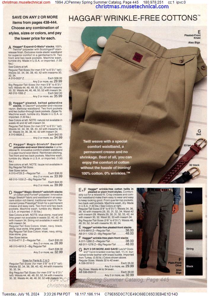 1994 JCPenney Spring Summer Catalog, Page 445