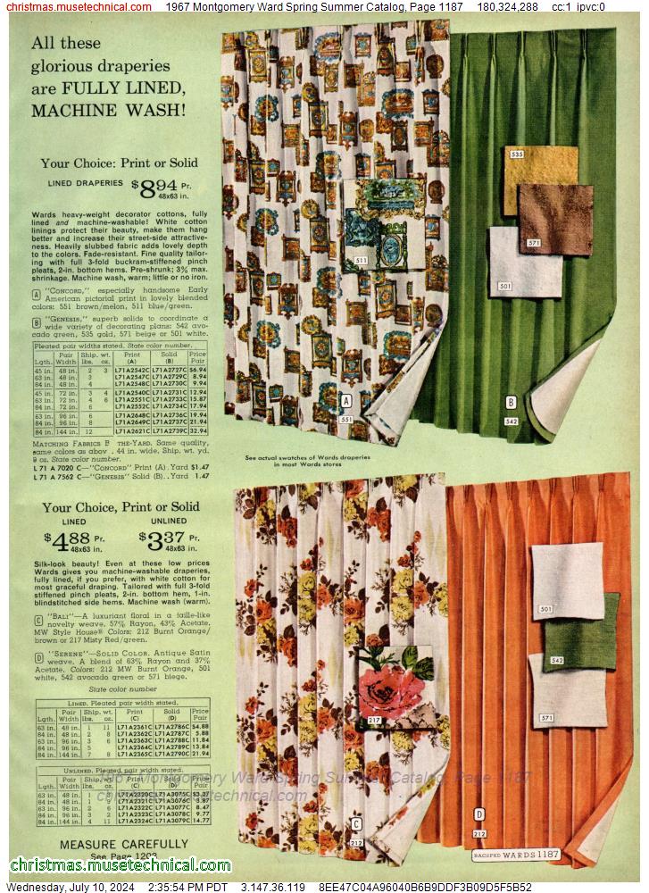 1967 Montgomery Ward Spring Summer Catalog, Page 1187