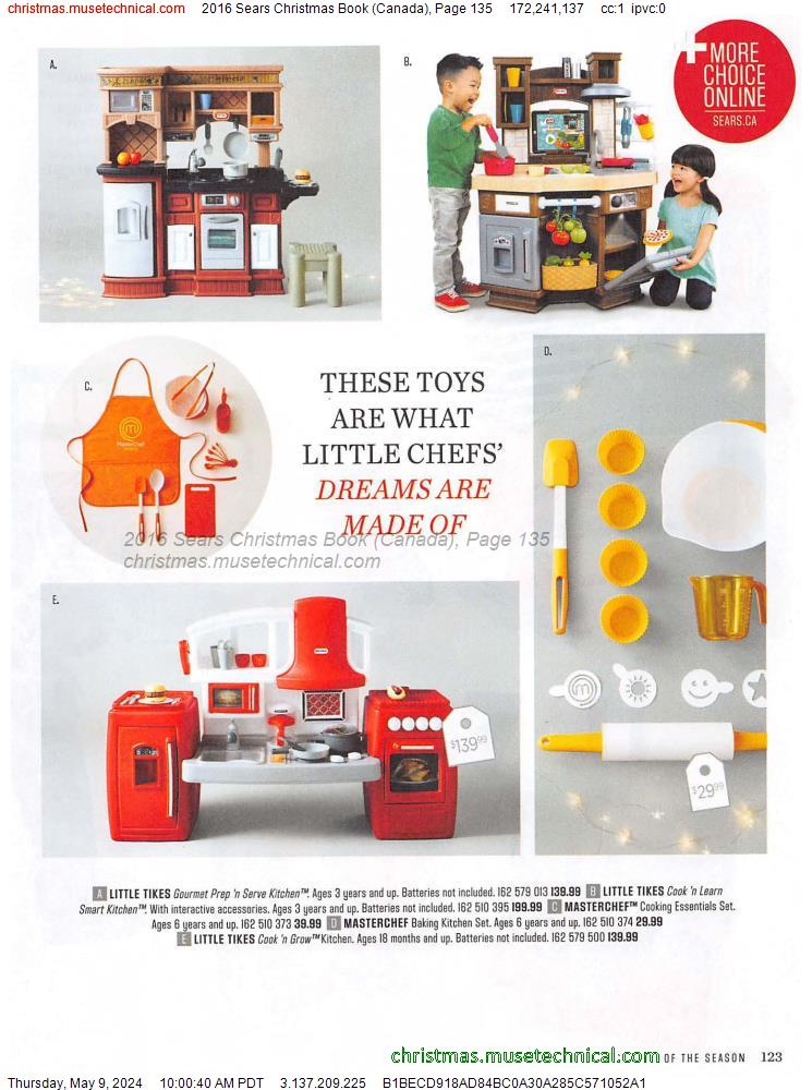 2016 Sears Christmas Book (Canada), Page 135