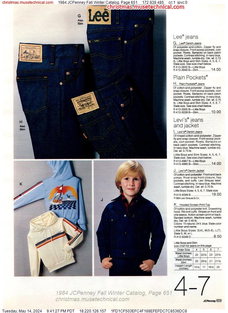 1984 JCPenney Fall Winter Catalog, Page 651