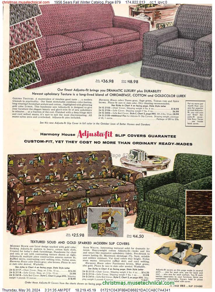 1956 Sears Fall Winter Catalog, Page 879