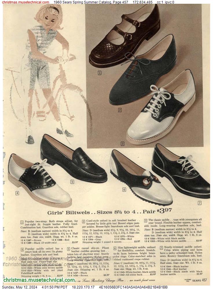1960 Sears Spring Summer Catalog, Page 457