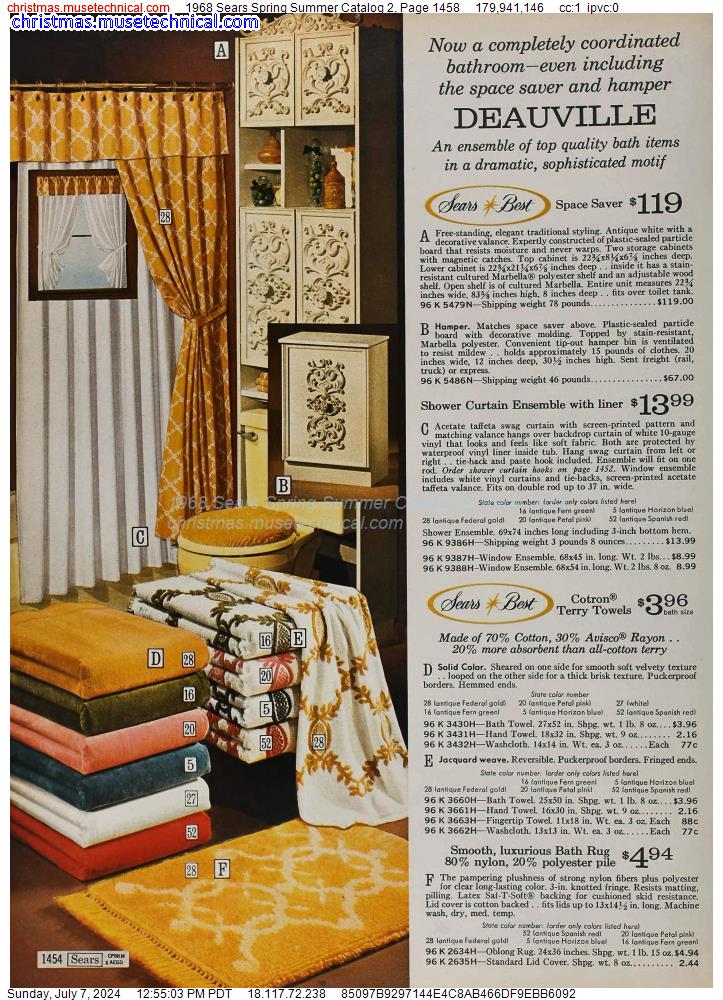 1968 Sears Spring Summer Catalog 2, Page 1458