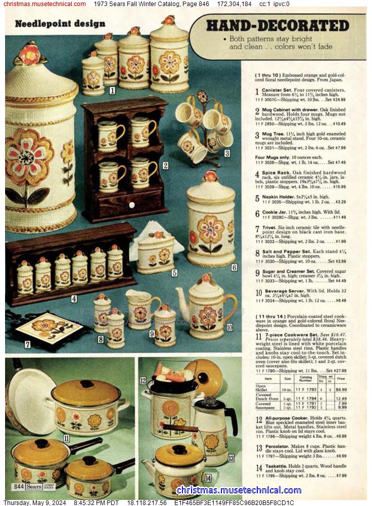 1973 Sears Fall Winter Catalog, Page 846