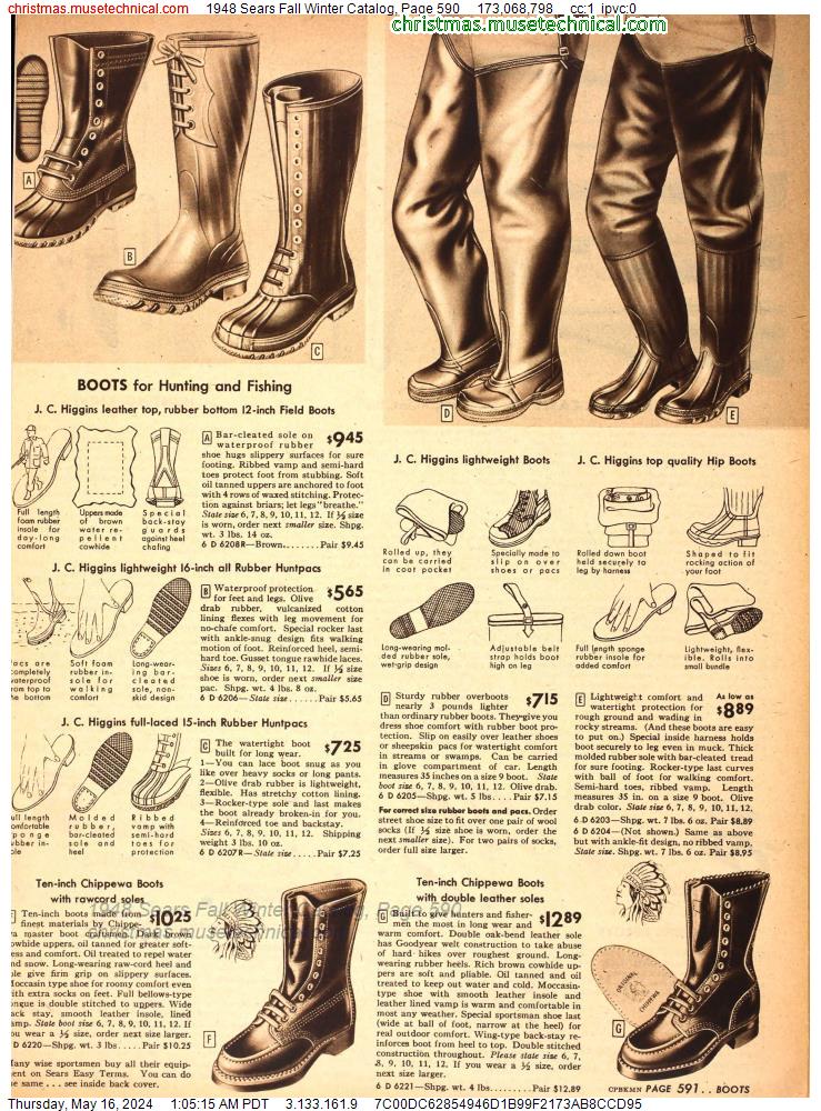 1948 Sears Fall Winter Catalog, Page 590