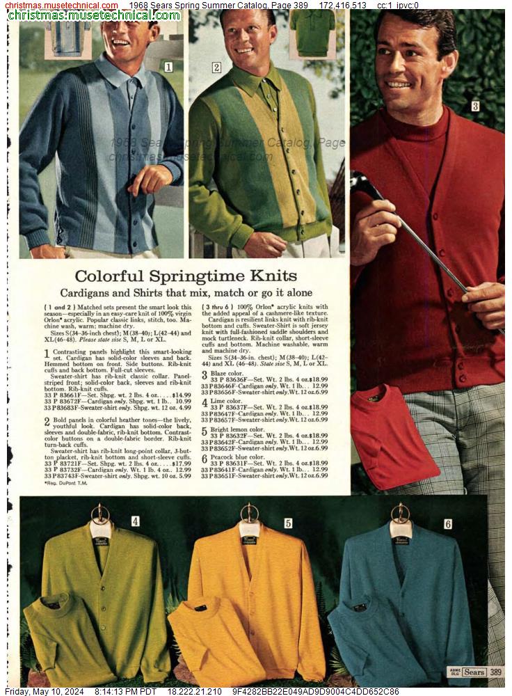 1968 Sears Spring Summer Catalog, Page 389