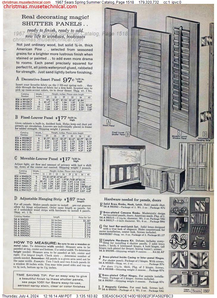 1967 Sears Spring Summer Catalog, Page 1518