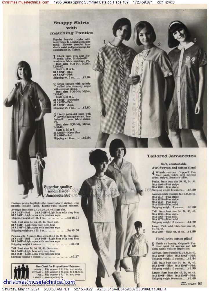 1965 Sears Spring Summer Catalog, Page 169