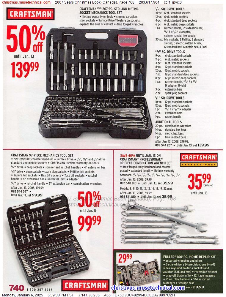 2007 Sears Christmas Book (Canada), Page 768