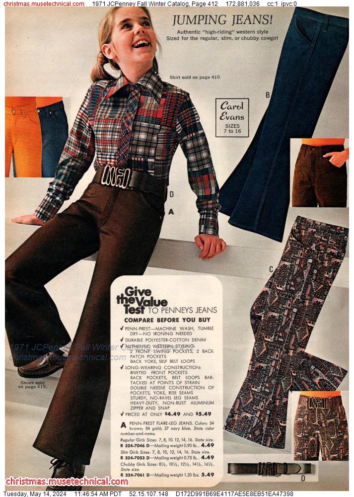 1971 JCPenney Fall Winter Catalog, Page 412