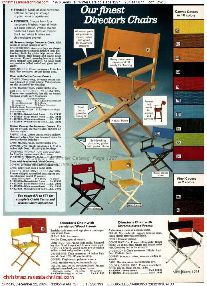 1976 Sears Fall Winter Catalog, Page 1297