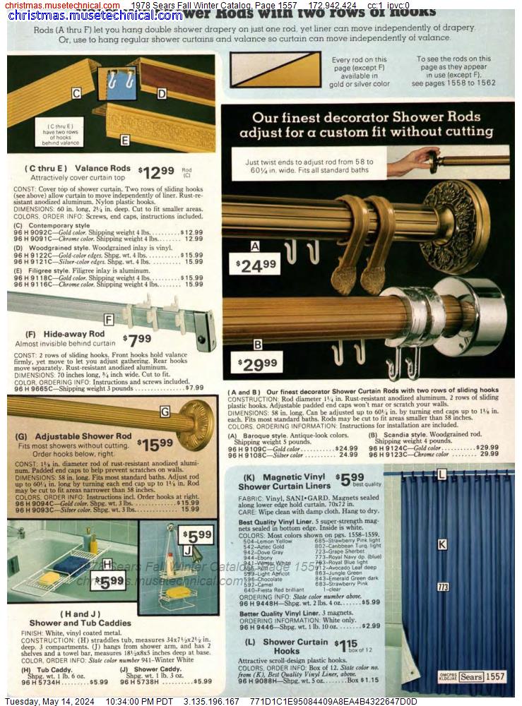 1978 Sears Fall Winter Catalog, Page 1557