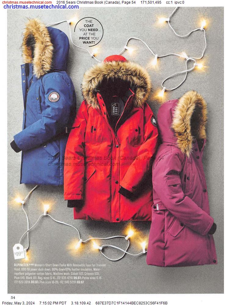 2016 Sears Christmas Book (Canada), Page 54