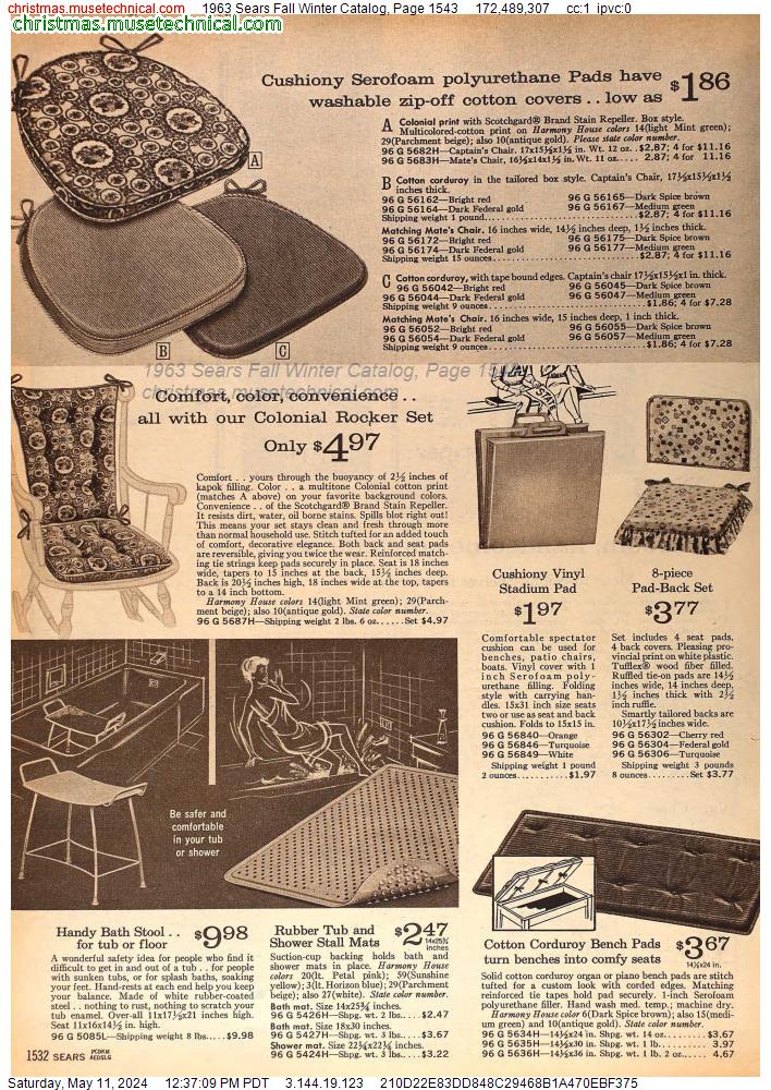 1963 Sears Fall Winter Catalog, Page 1543