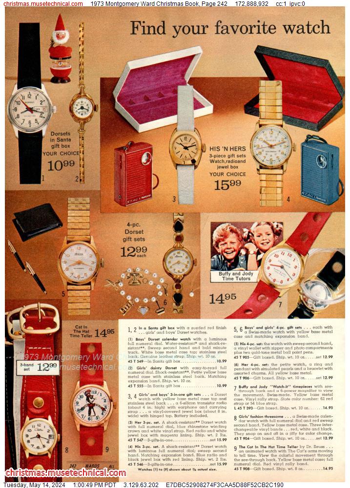 1973 Montgomery Ward Christmas Book, Page 242