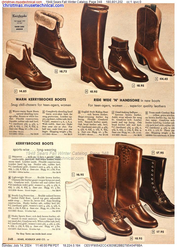1948 Sears Fall Winter Catalog, Page 348
