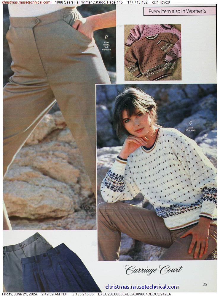 1988 Sears Fall Winter Catalog, Page 145