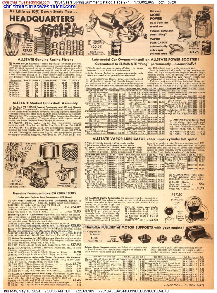 1954 Sears Spring Summer Catalog, Page 974