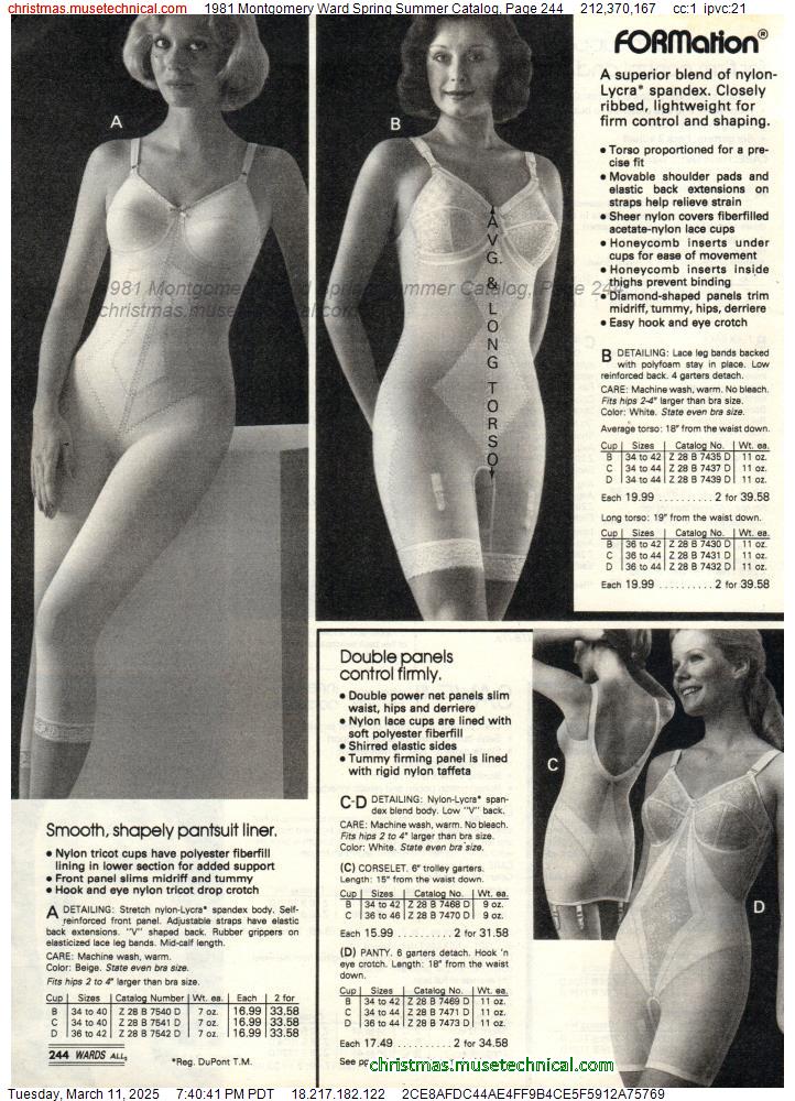 1981 Montgomery Ward Spring Summer Catalog, Page 244