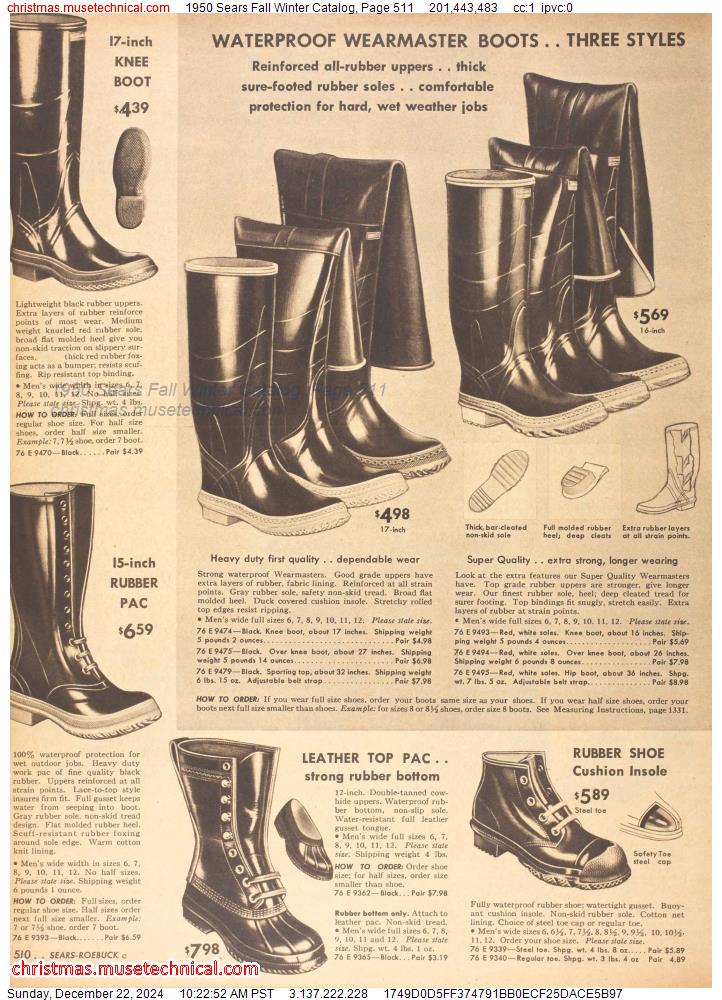 1950 Sears Fall Winter Catalog, Page 511