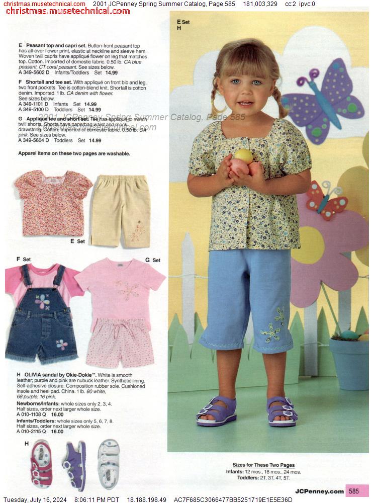 2001 JCPenney Spring Summer Catalog, Page 585