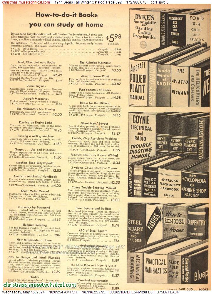 1944 Sears Fall Winter Catalog, Page 592
