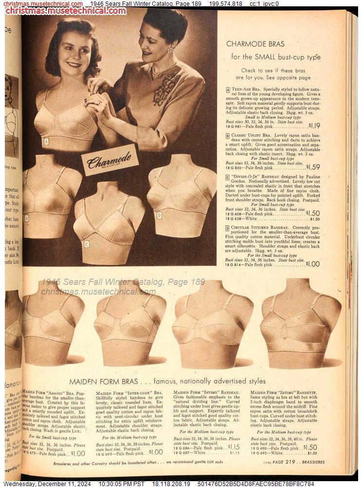 1946 Sears Fall Winter Catalog, Page 189