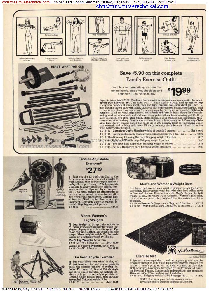 1974 Sears Spring Summer Catalog, Page 942