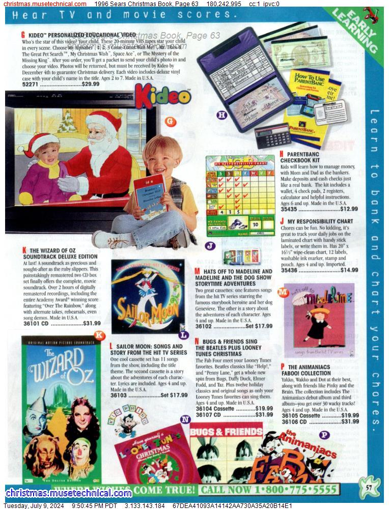 1996 Sears Christmas Book, Page 63