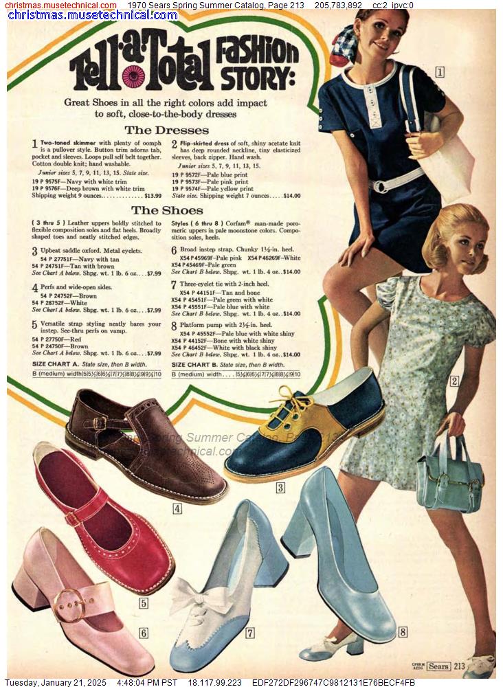 1970 Sears Spring Summer Catalog, Page 213