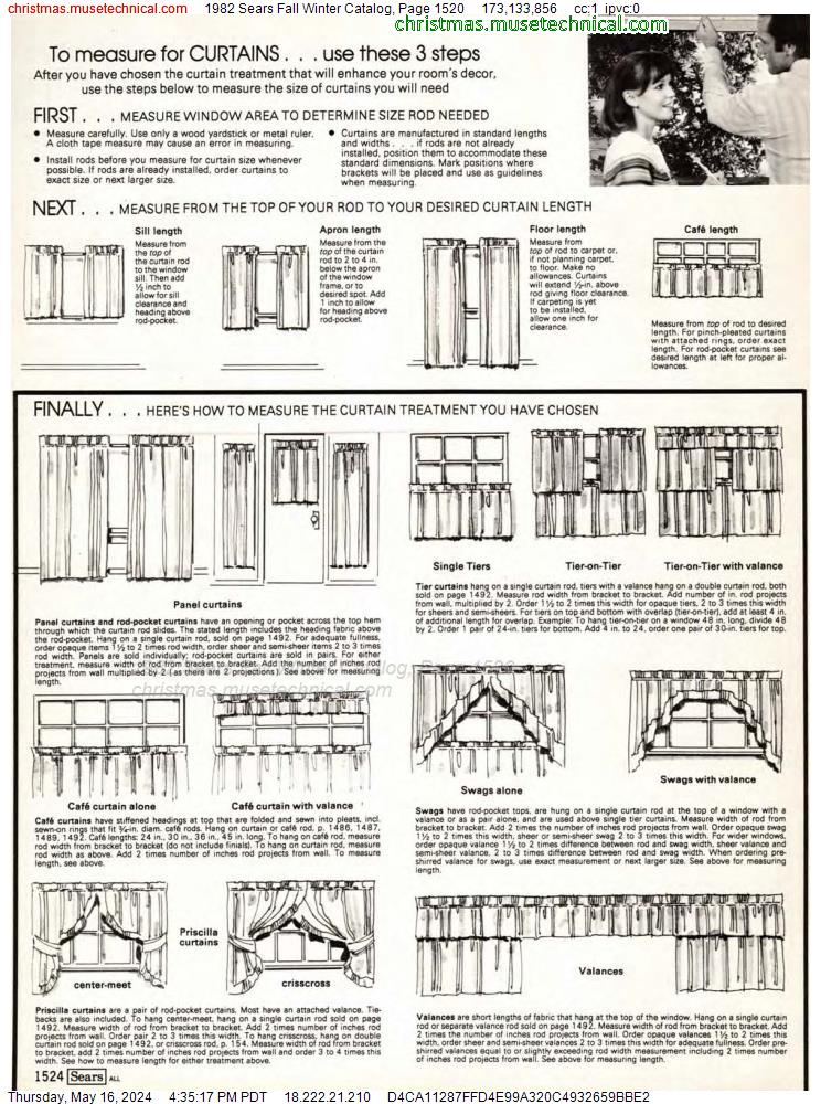 1982 Sears Fall Winter Catalog, Page 1520