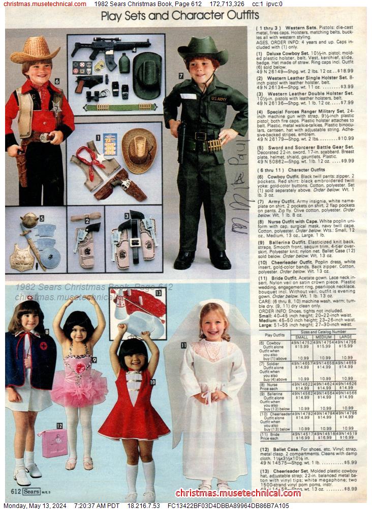 1982 Sears Christmas Book, Page 612