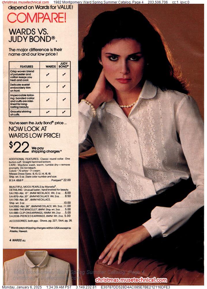 1982 Montgomery Ward Spring Summer Catalog, Page 4