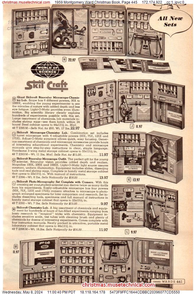 1959 Montgomery Ward Christmas Book, Page 445