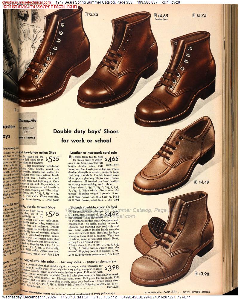 1947 Sears Spring Summer Catalog, Page 353