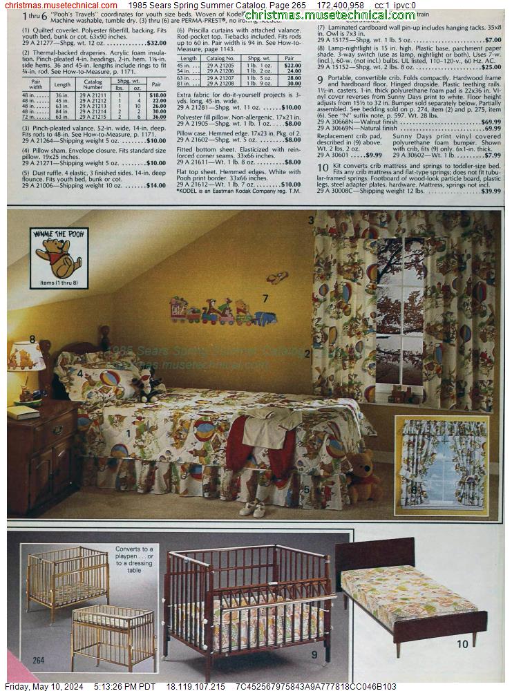 1985 Sears Spring Summer Catalog, Page 265