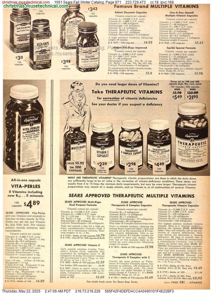 1951 Sears Fall Winter Catalog, Page 971