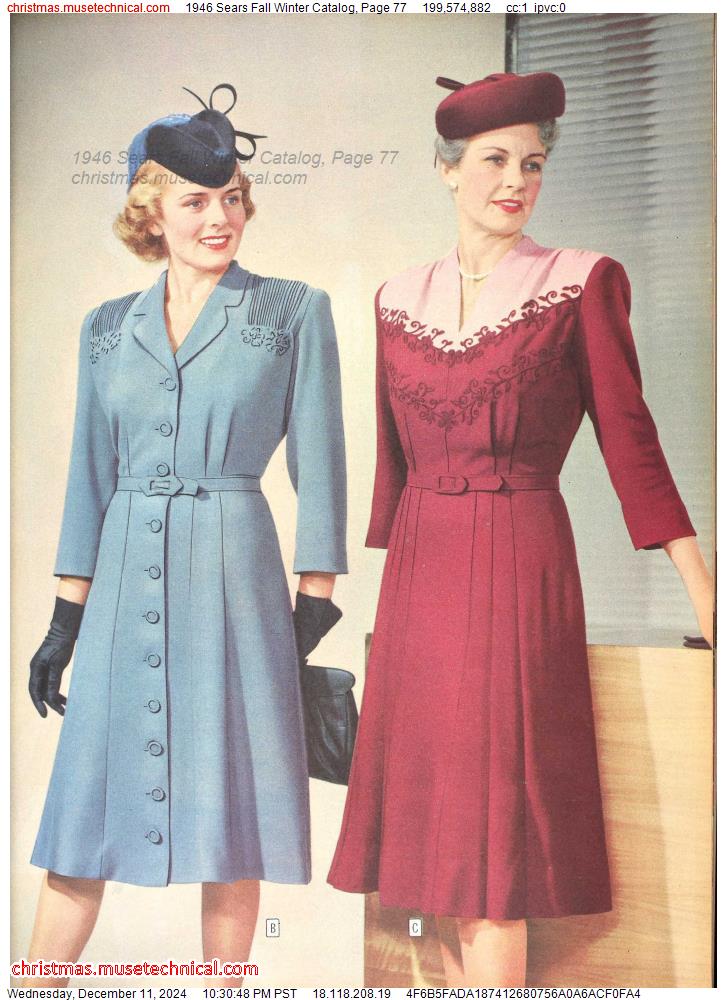 1946 Sears Fall Winter Catalog, Page 77