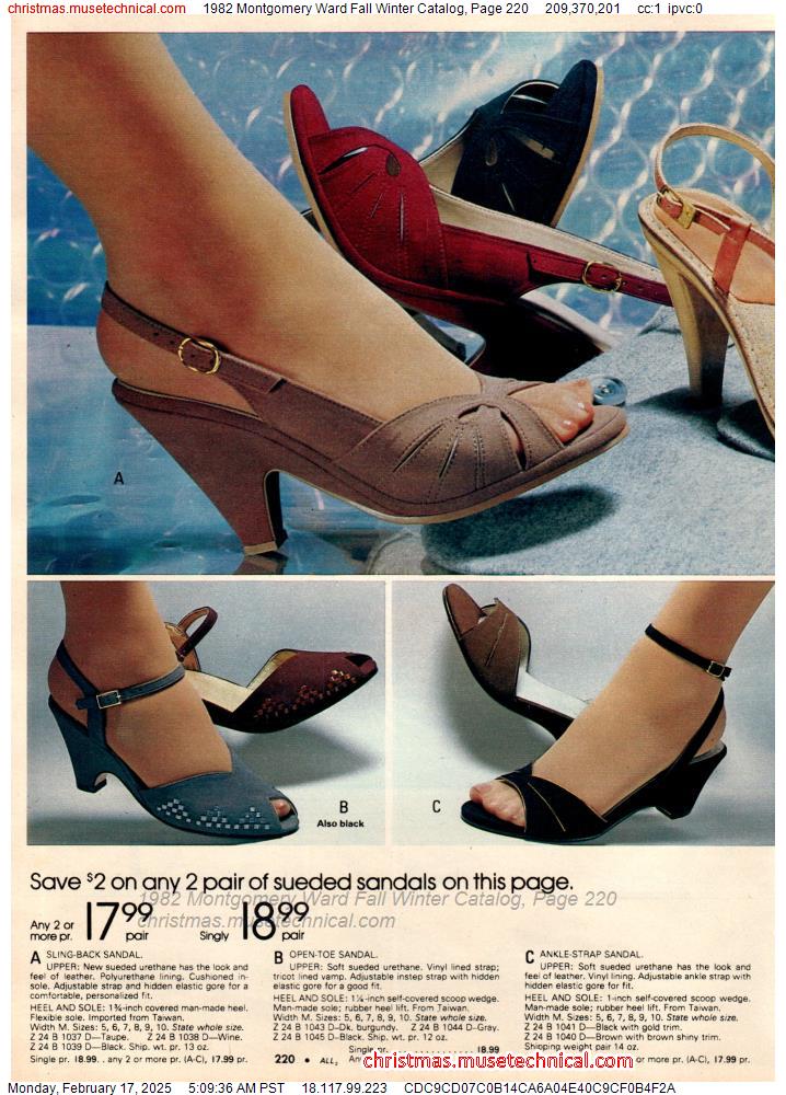 1982 Montgomery Ward Fall Winter Catalog, Page 220