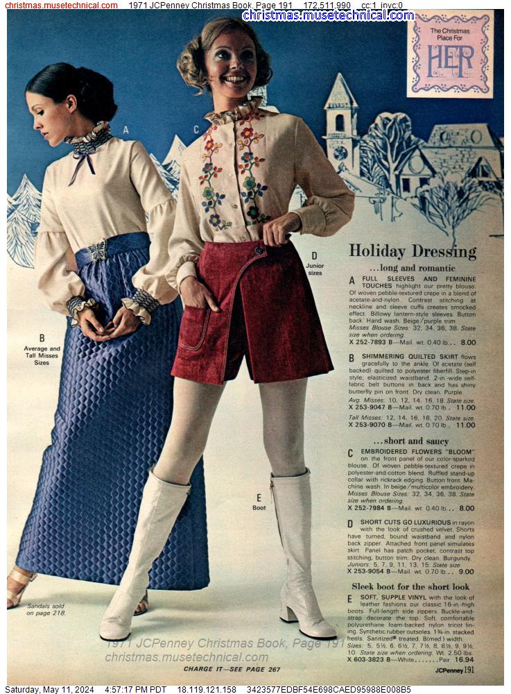 1971 JCPenney Christmas Book, Page 191
