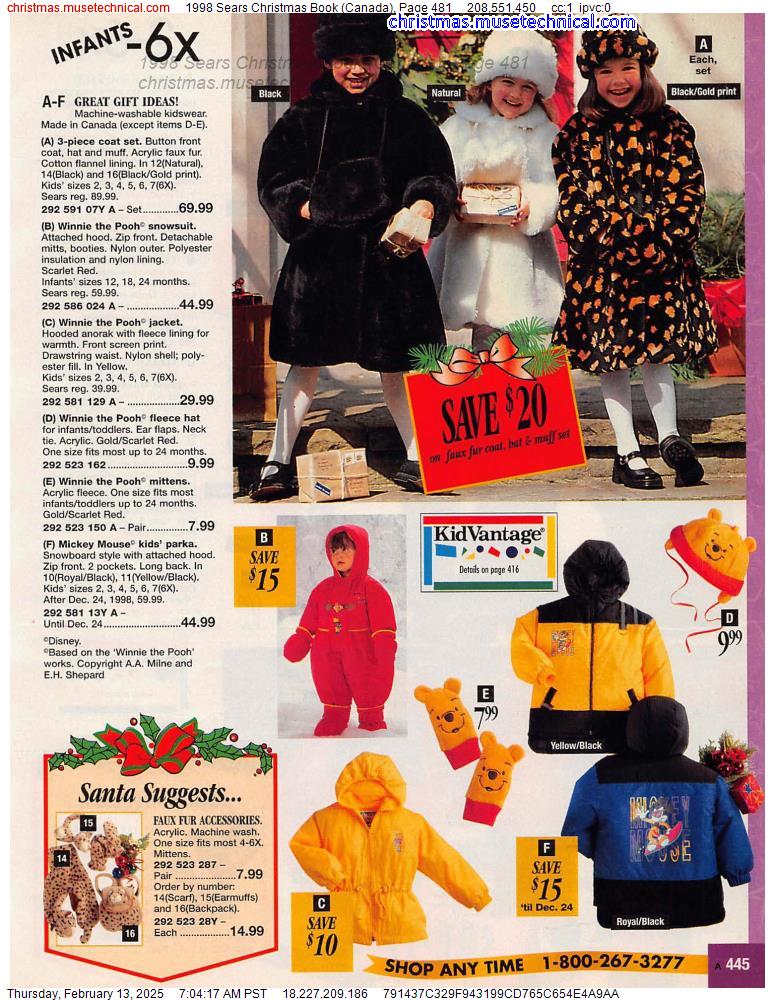 1998 Sears Christmas Book (Canada), Page 481