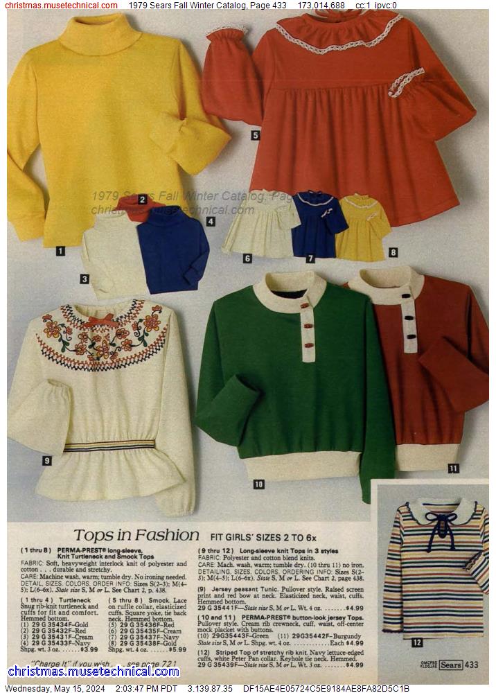 1979 Sears Fall Winter Catalog, Page 433
