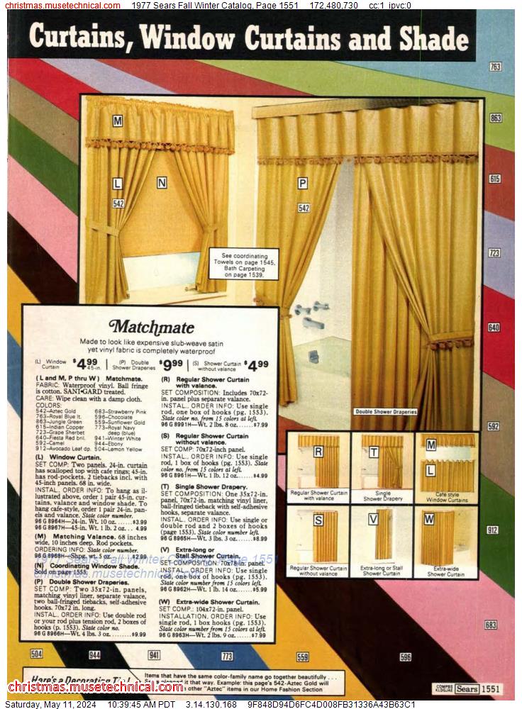 1977 Sears Fall Winter Catalog, Page 1551