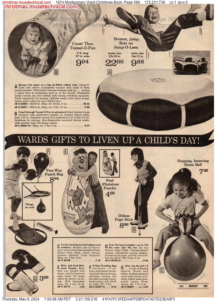 1974 Montgomery Ward Christmas Book, Page 399
