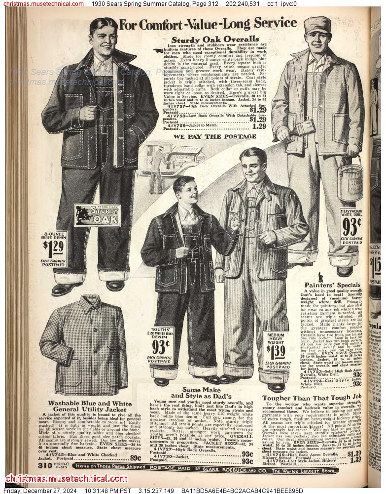 1930 Sears Spring Summer Catalog, Page 312