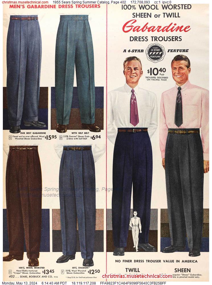 1955 Sears Spring Summer Catalog, Page 402