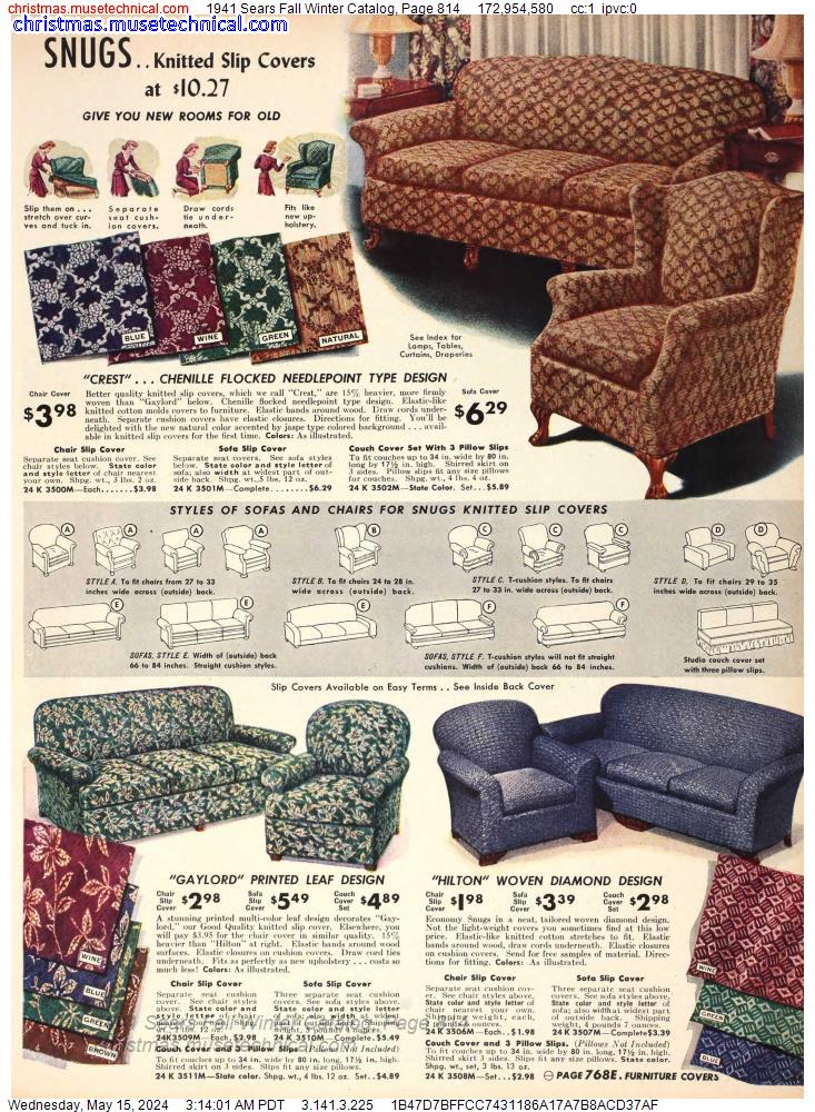 1941 Sears Fall Winter Catalog, Page 814