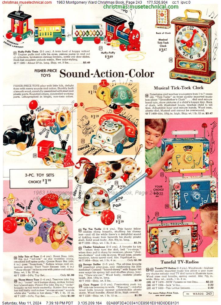 1963 Montgomery Ward Christmas Book, Page 243