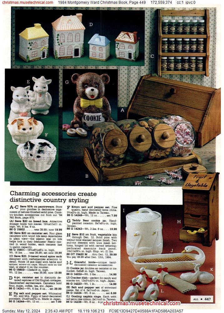 1984 Montgomery Ward Christmas Book, Page 449