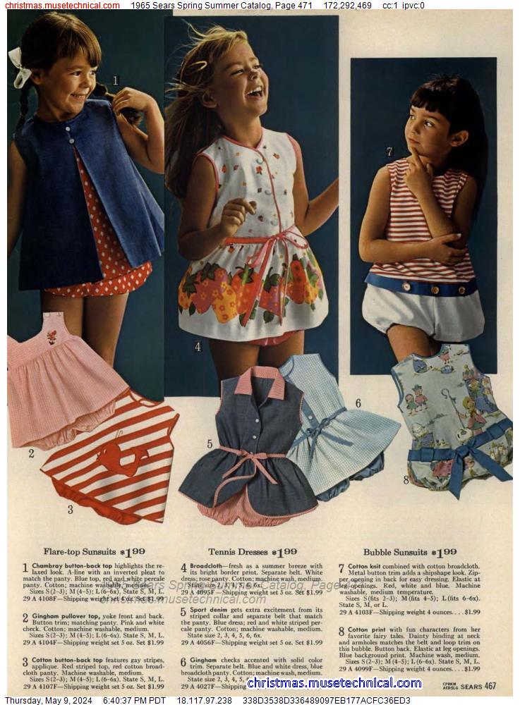 1965 Sears Spring Summer Catalog, Page 471